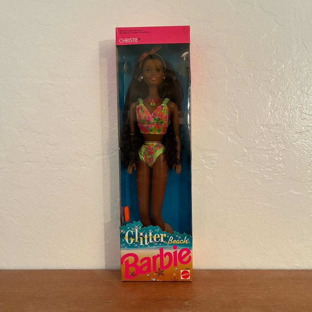 1992 Barbie Glitter Beach Christie Doll NRFB